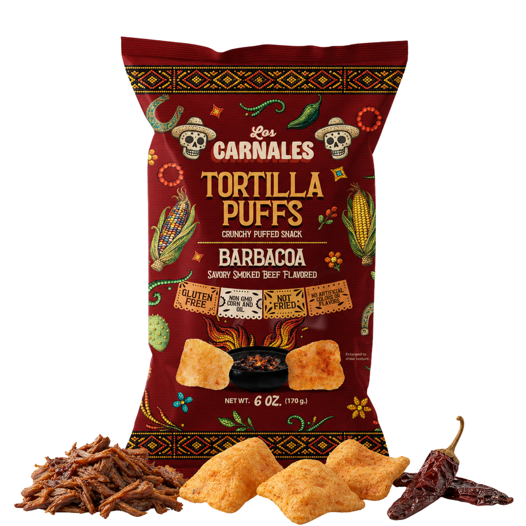 Barbacoa Tortilla Puffs - Los Carnales Foods