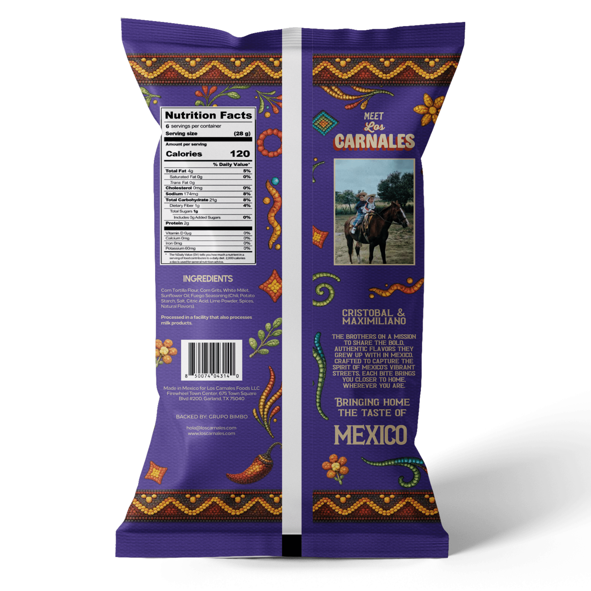 Fuego Tortilla Puffs - Los Carnales Foods