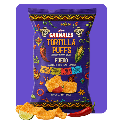 Fuego Tortilla Puffs - Los Carnales Foods