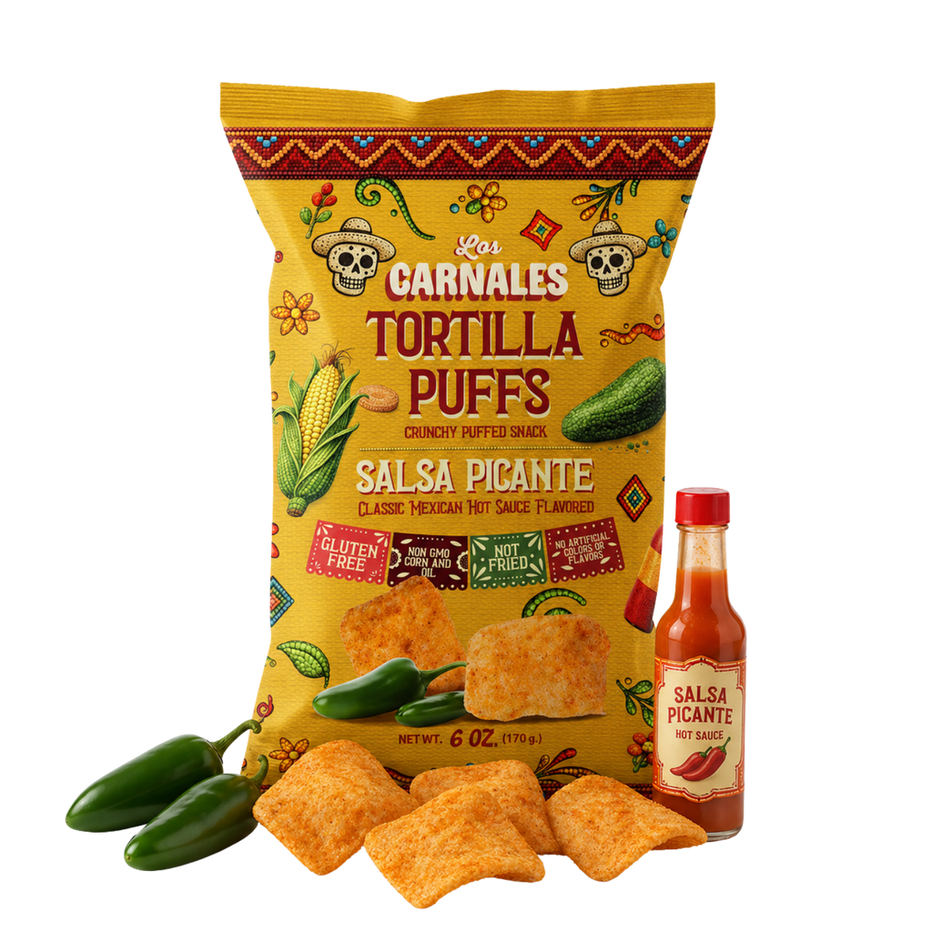 Salsa Picante Tortilla Puffs - Los Carnales Foods