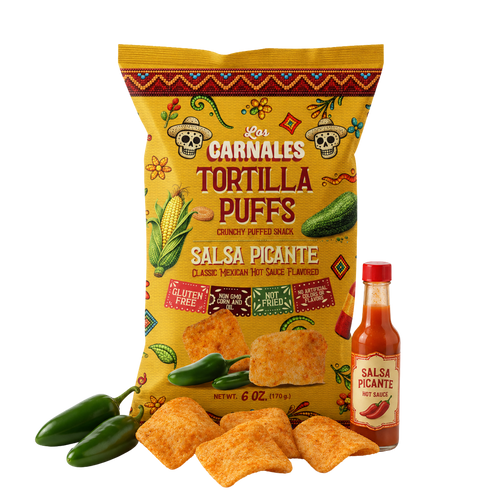 Salsa Picante Tortilla Puffs - Los Carnales Foods