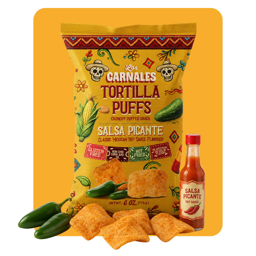 Salsa Picante Tortilla Puffs - Los Carnales Foods