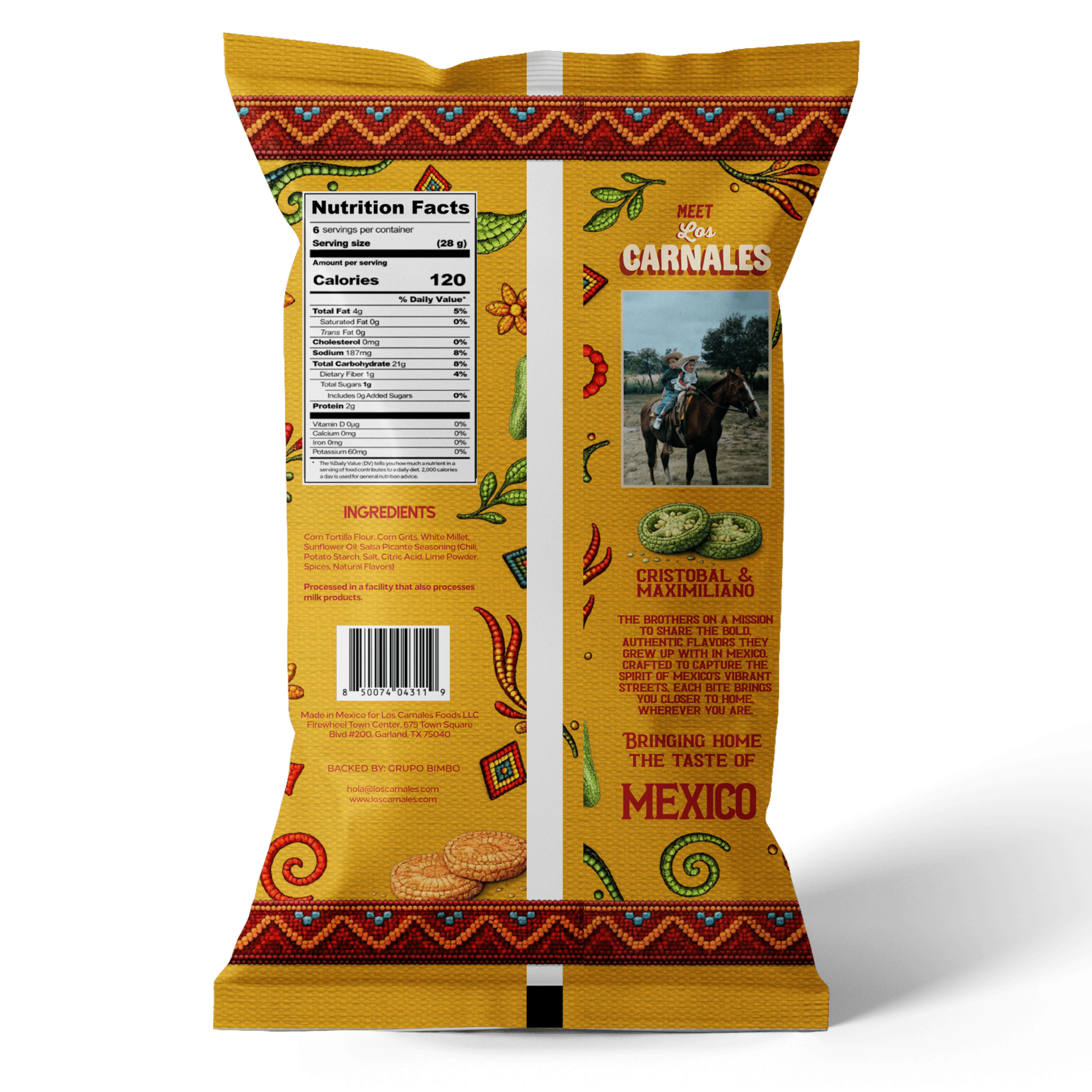 Salsa Picante Tortilla Puffs - Los Carnales Foods