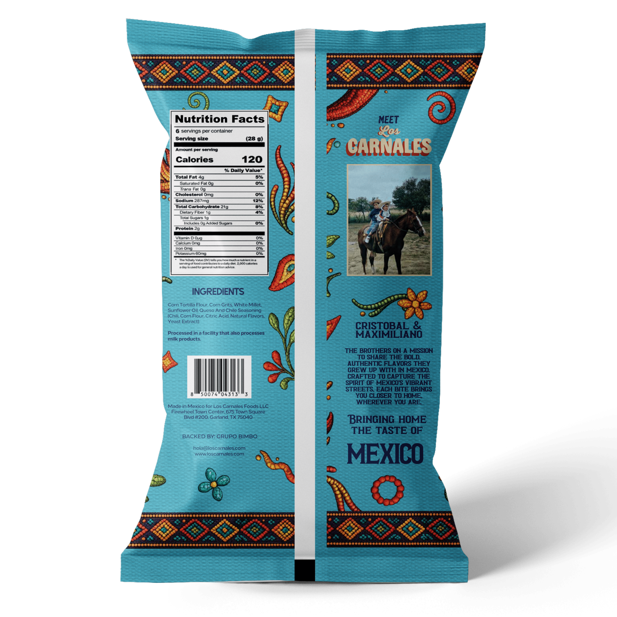 Smoked Chili Queso Tortilla Puffs - Los Carnales Foods